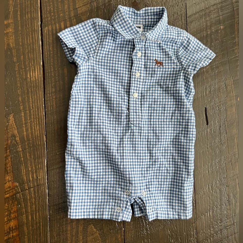 Janie and Jack Baby Romper 🐴